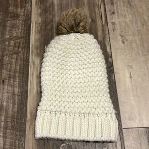 Cream colored beanie
